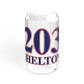 203 Shelton Red, White & Blue  Sipper Glass, 16oz