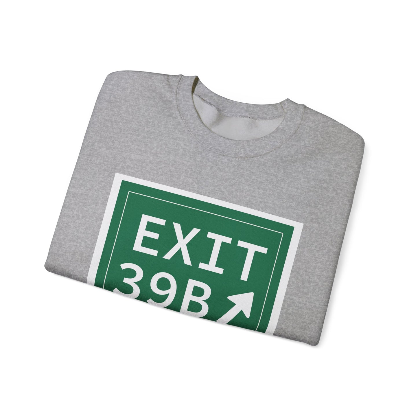Vintage Exit 39B Merritt Parkway Sign Unisex Heavy Blend™ Crewneck Sweatshirt