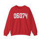 06074 - South Windsor CT Zip Code  Unisex Heavy Blend™ Crewneck Sweatshirt