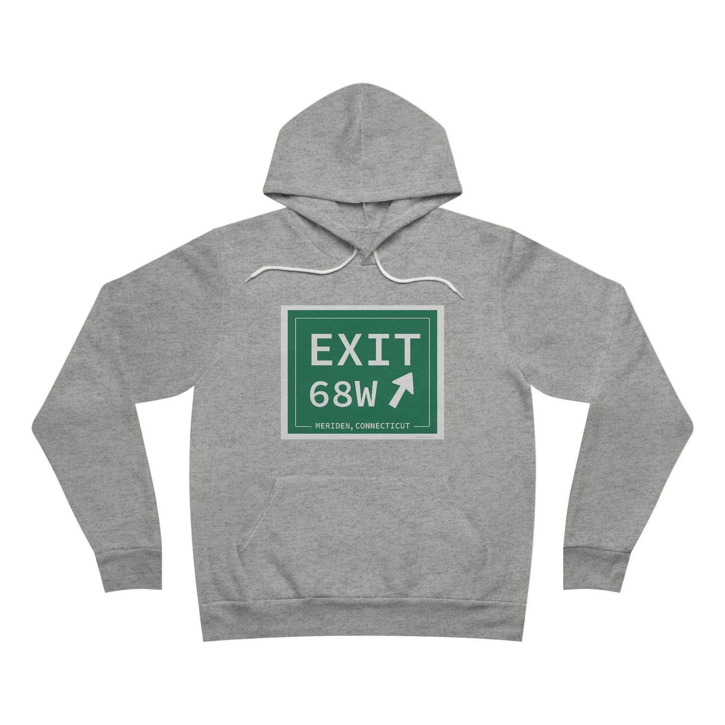 Vintage Exit 68W WCP Sign Unisex Sponge Fleece Pullover Hoodie