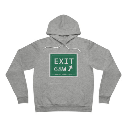 Vintage Exit 68W WCP Sign Unisex Sponge Fleece Pullover Hoodie