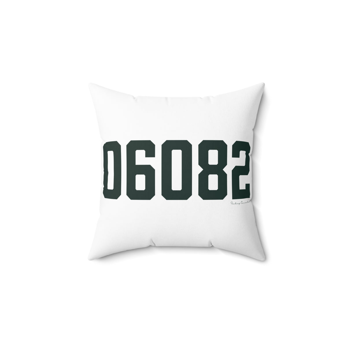 06082 Enfield Connecticut Zip Code Polyester Square Pillow