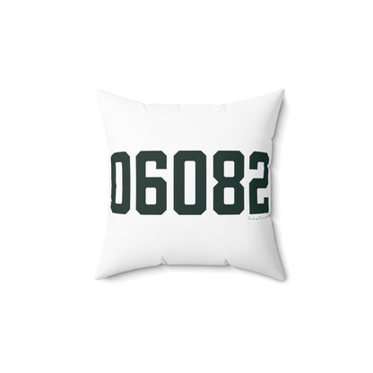 06082 Enfield Connecticut Zip Code Polyester Square Pillow