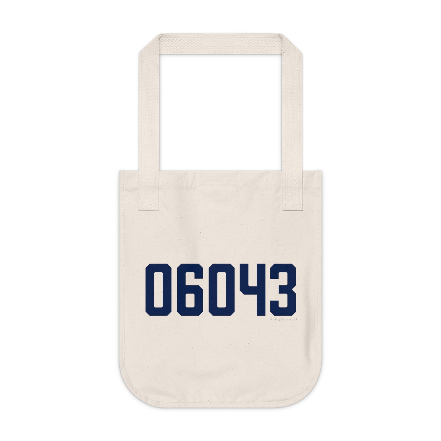 06043 Bolton Connecticut Zip Code Organic Canvas Tote Bag