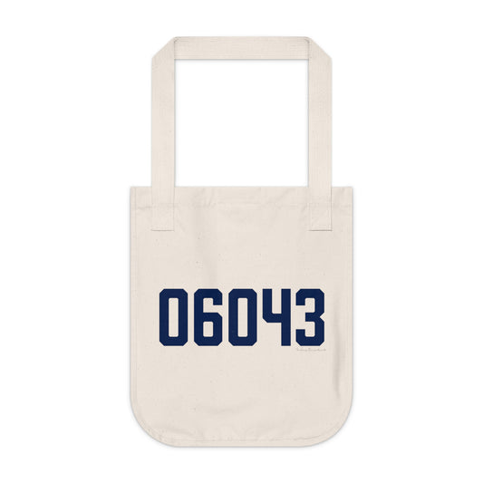 06043 Bolton Connecticut Zip Code Organic Canvas Tote Bag