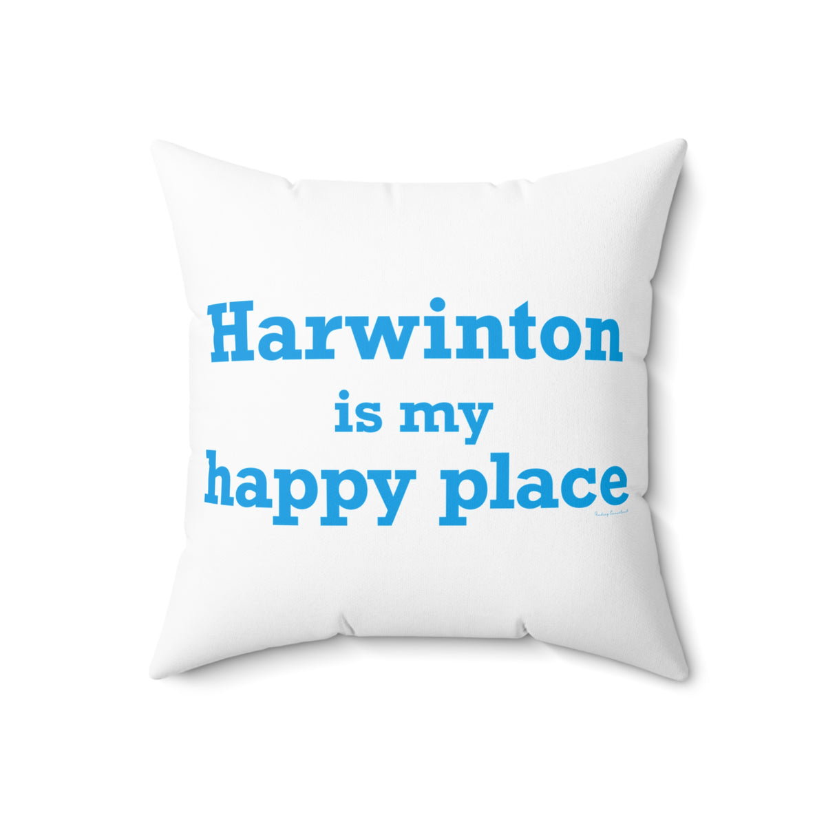 Harwinton is My Happy Place Polyester Square Pillow