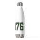 06076 Union Connecticut Zip Code 20oz Insulated Bottle