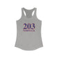 203 Norwalk Red, White & Blue Women's Ideal Racerback Tank Top