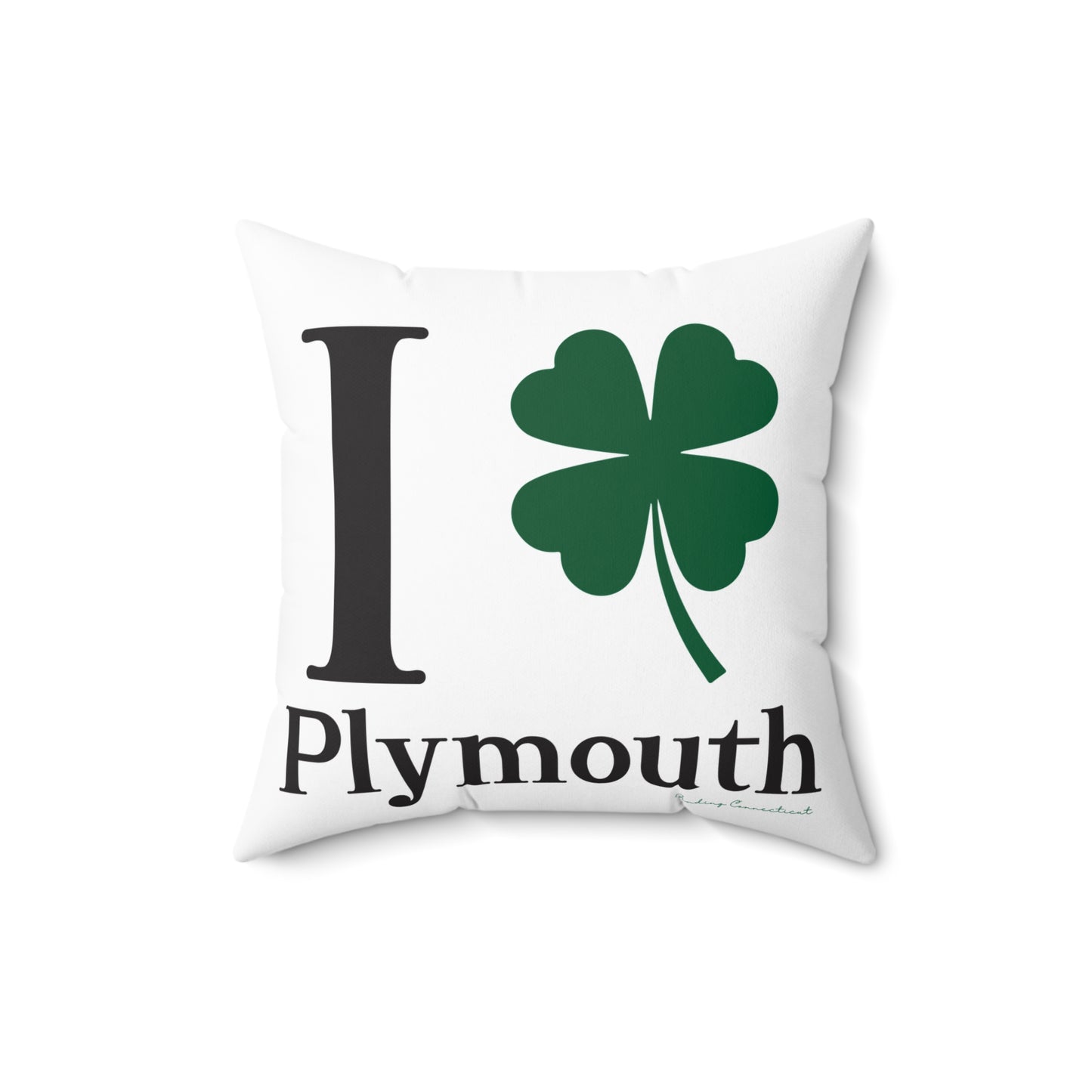 I Clover Plymouth Spun Polyester Square Pillow