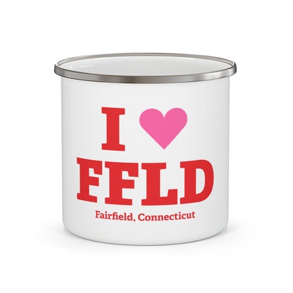 I Heart FFLD Enamel Camping Mug