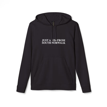 Just a kid from South Norwalk adidas Unisex Fleece Hoodie