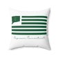 Seymour Connecticut St. Patrick’s Day Flag Spun Polyester Square Pillow