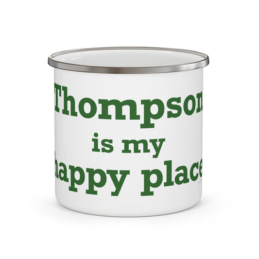 Thompson Is My Happy Place Enamel Camping Mug