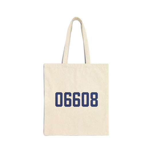 06608 Bridgeport Connecticut Zip Code Cotton Canvas Tote Bag