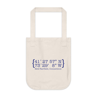 New Fairfield Coordinates Organic Canvas Tote Bag