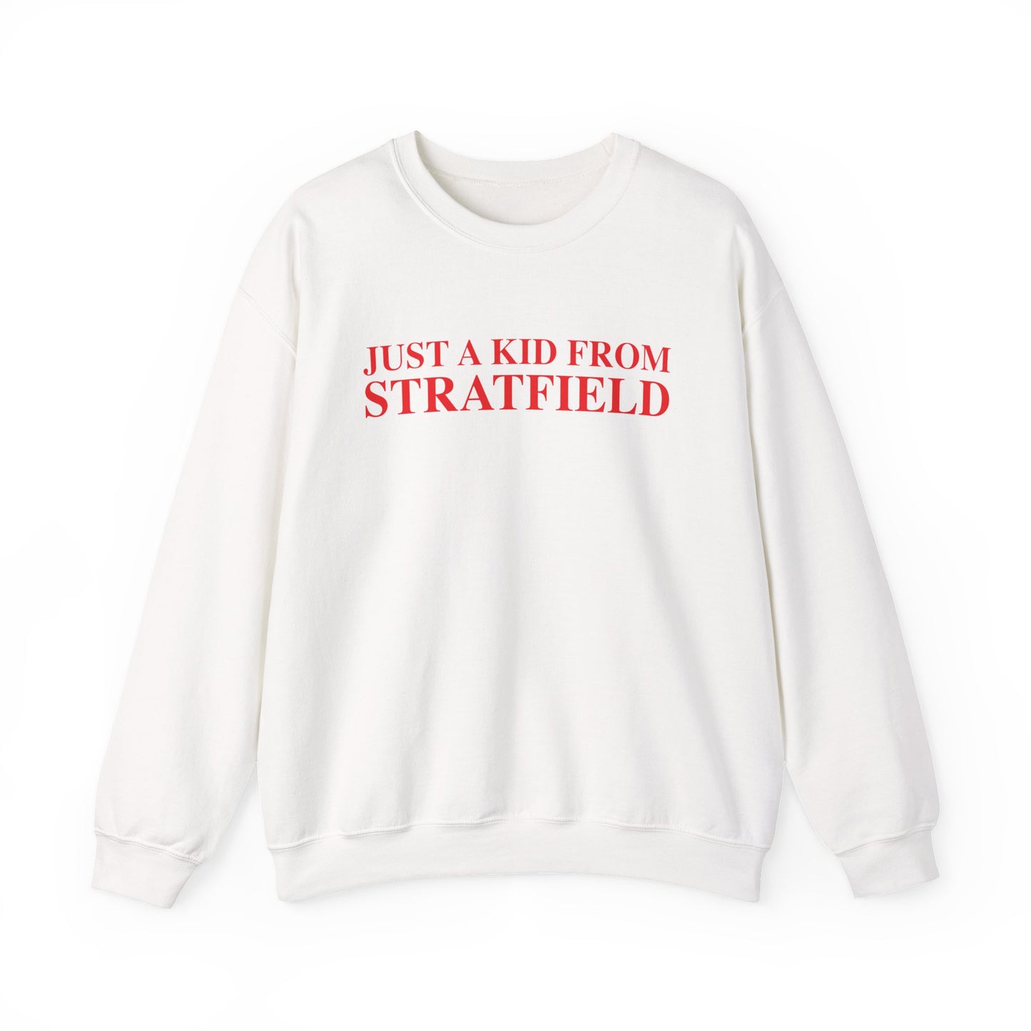 Just a kid from Stratfield Unisex Heavy Blend™ Crewneck Sweatshirt