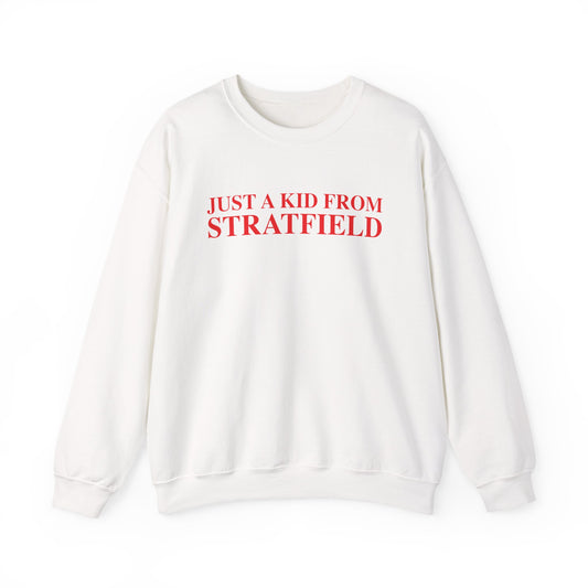 Just a kid from Stratfield Unisex Heavy Blend™ Crewneck Sweatshirt