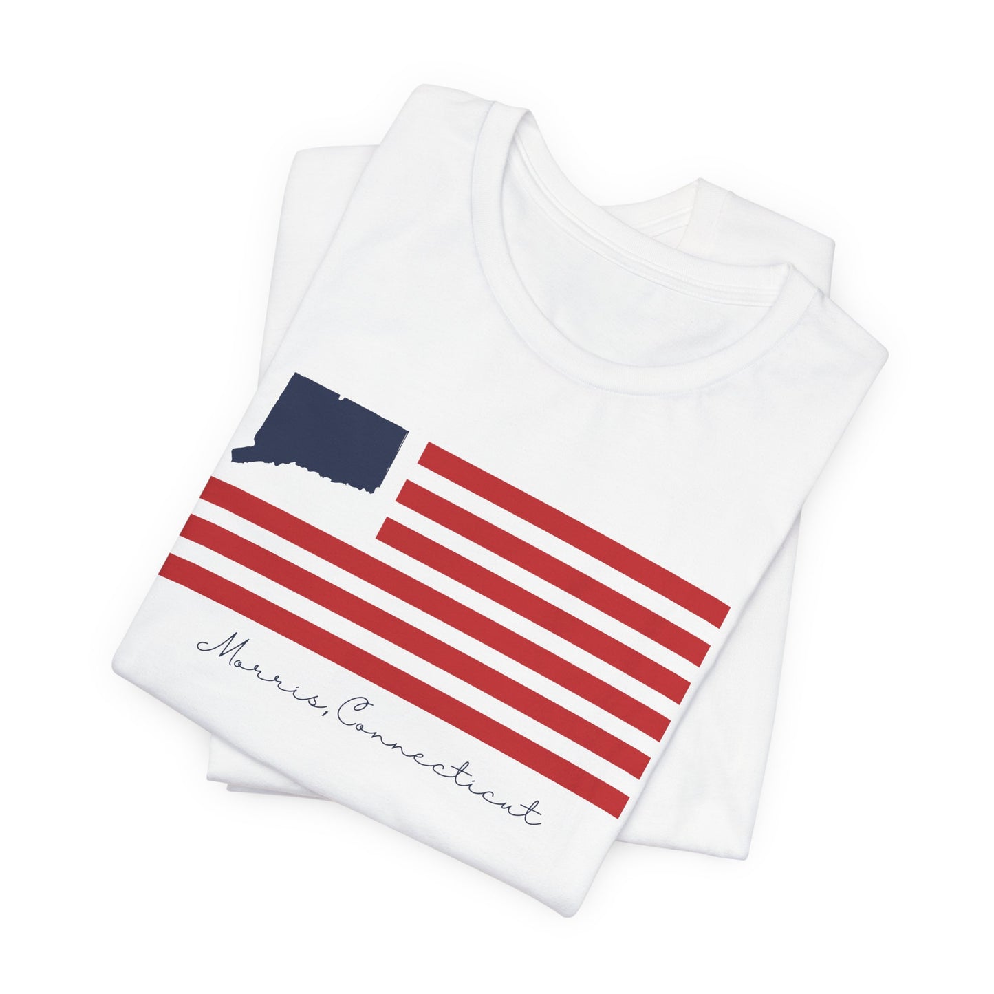 Morris Connecticut Flag Unisex Jersey Short Sleeve T-Shirt