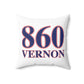 860 Vernon Red, White & Blue  Spun Polyester Square Pillow