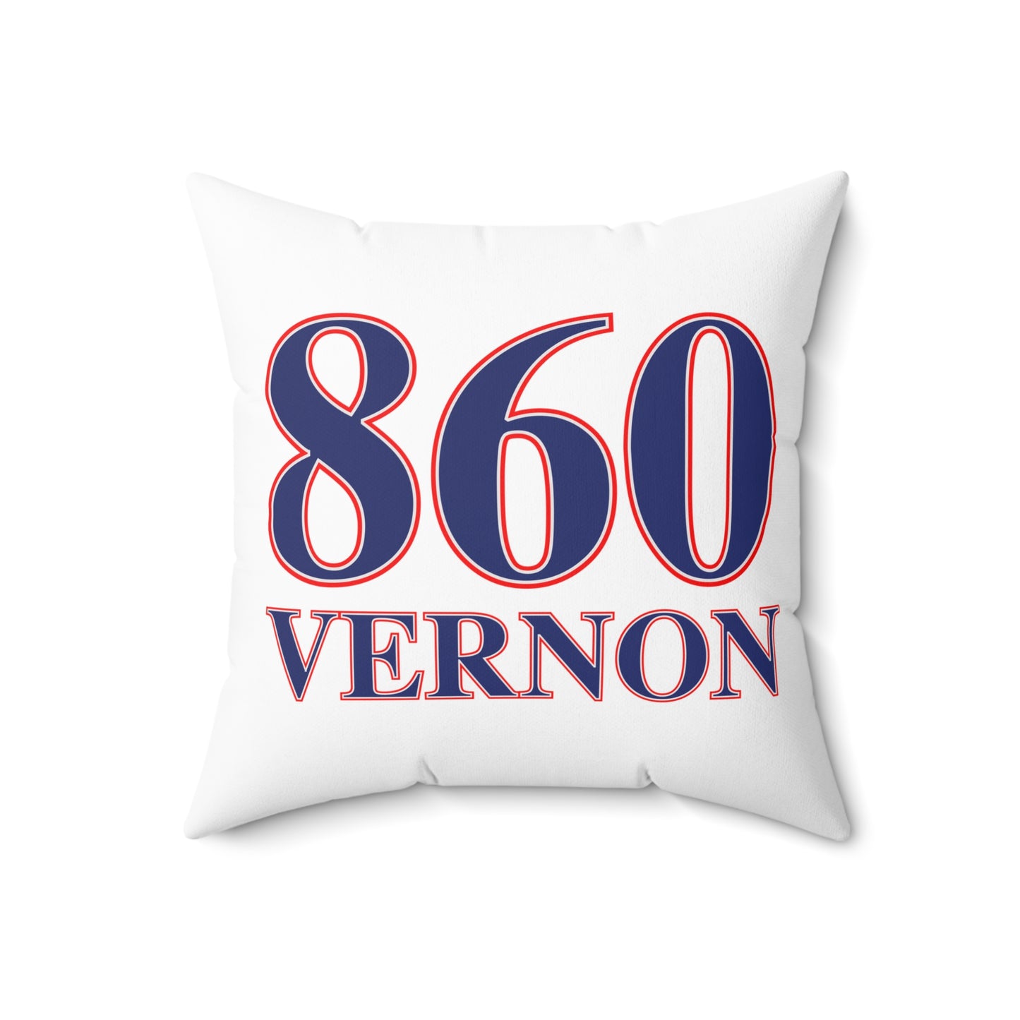 860 Vernon Red, White & Blue  Spun Polyester Square Pillow