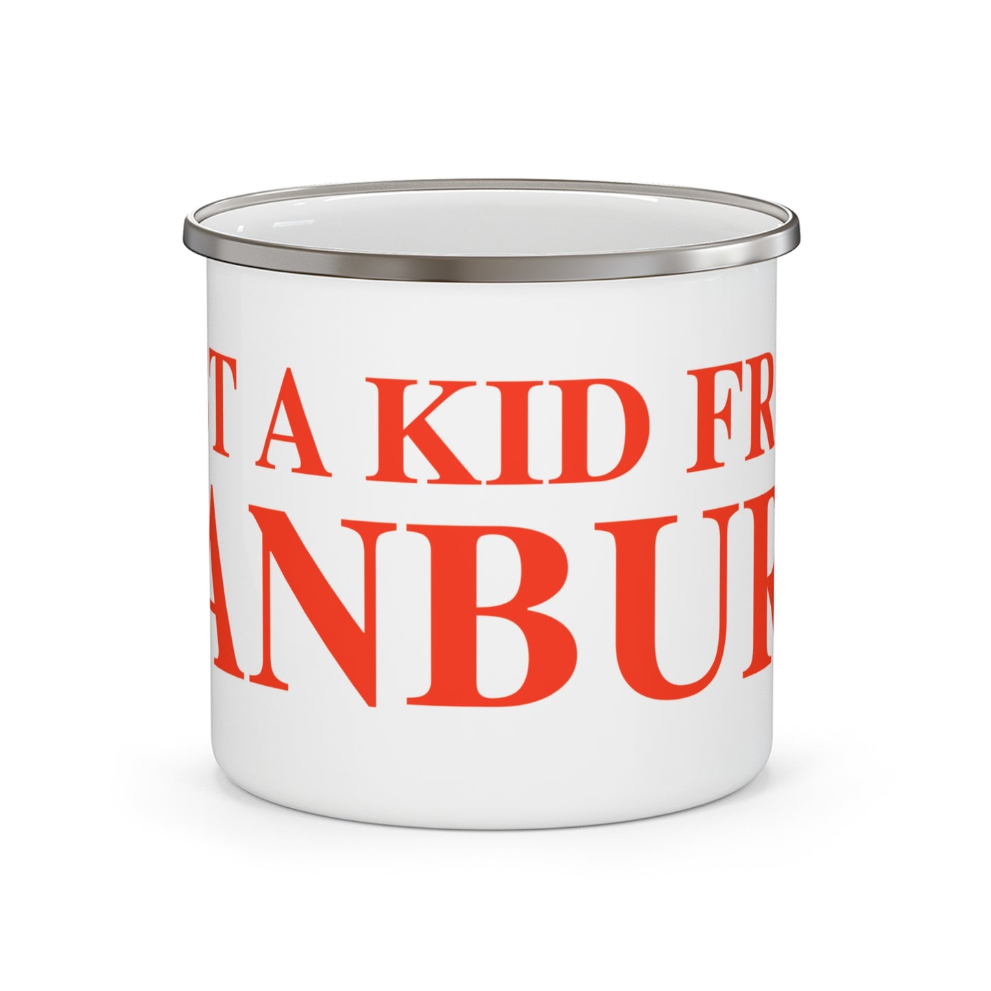 Just a kid from Danbury Enamel Camping Mug