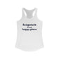 Saugatuck Is My Happy Place Women's Ideal Racerback Tank Top
