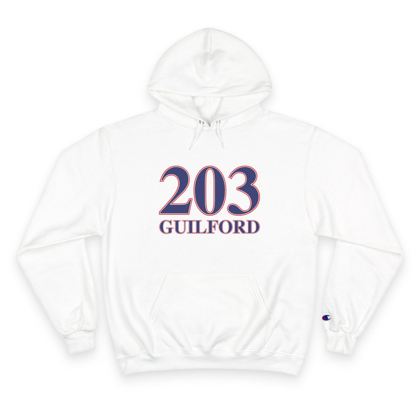 203 Guilford Red White & Blue Champion Hoodie