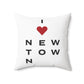 Newtown Vision Spun Polyester Square Pillow
