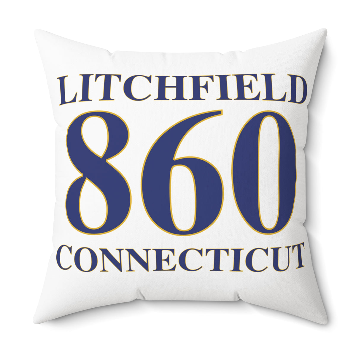 Litchfield 860 Connecticut Polyester Square Pillow