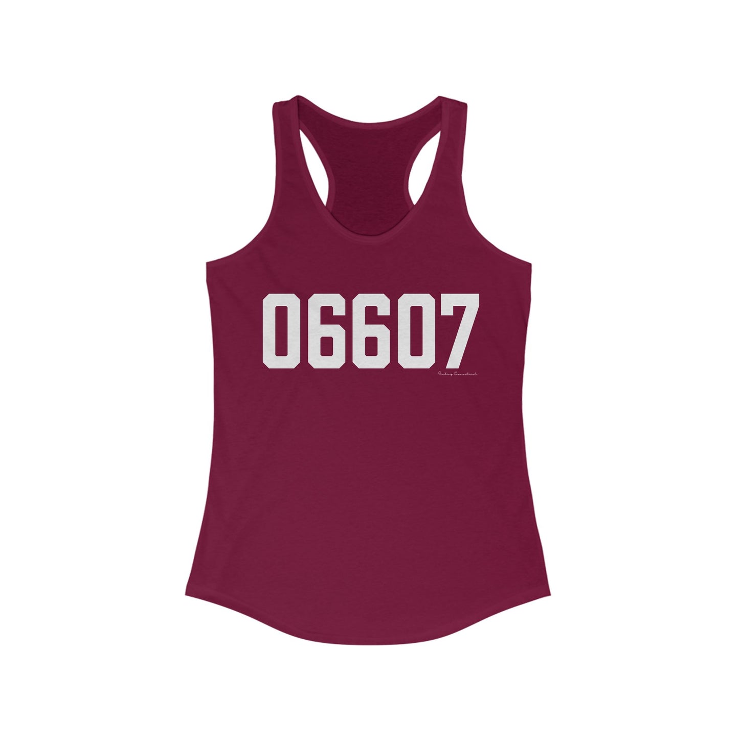 06607 Bridgeport CT Zip Code Women's Ideal Racerback Tank Top