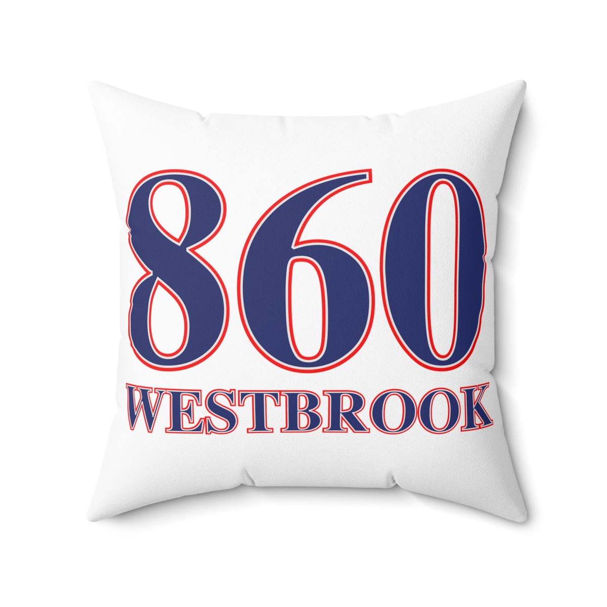 860 Westbrook Red, White & Blue Spun Polyester Square Pillow