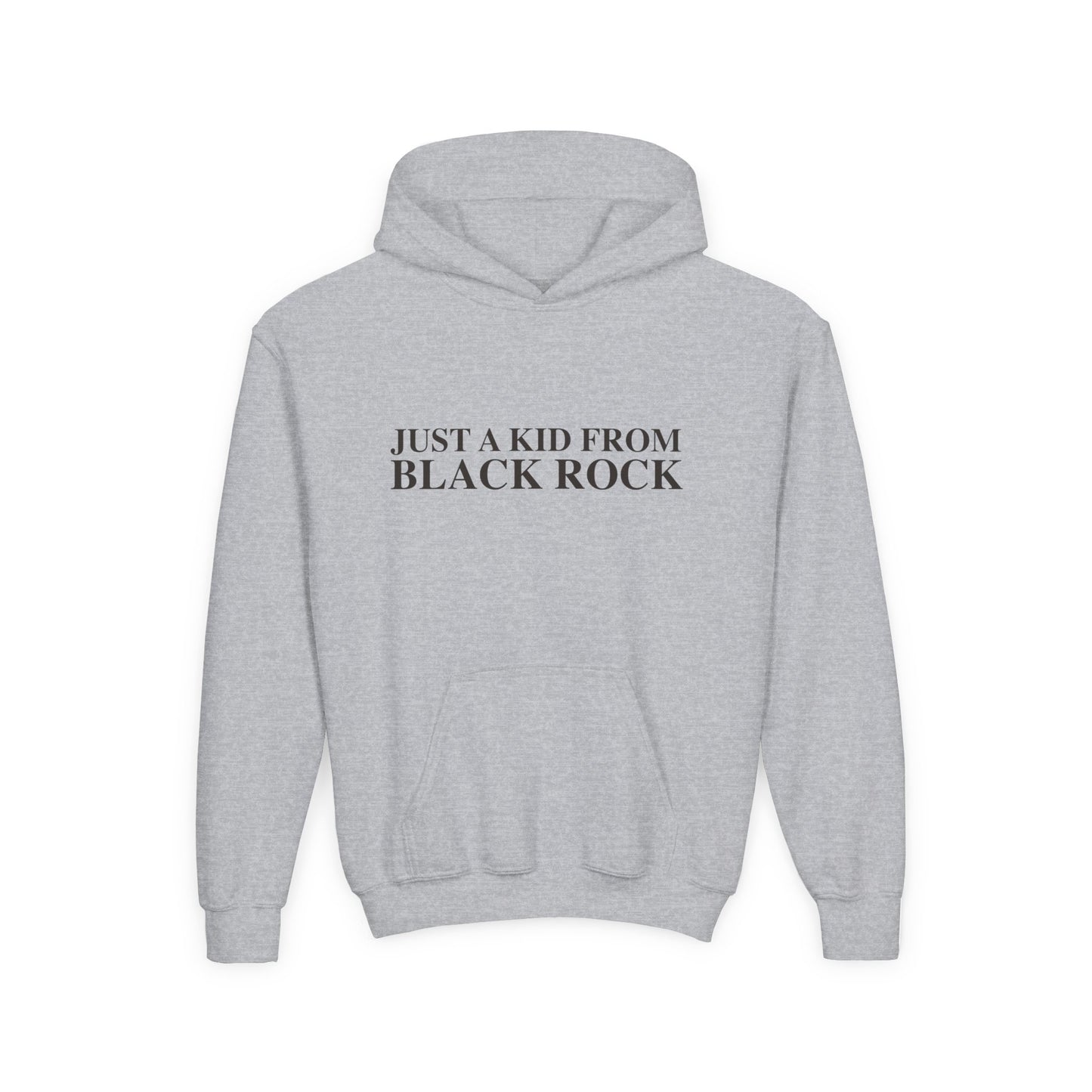 Just a kid from Black Rock Youth Heavy Blend Hooded Sweatshirt