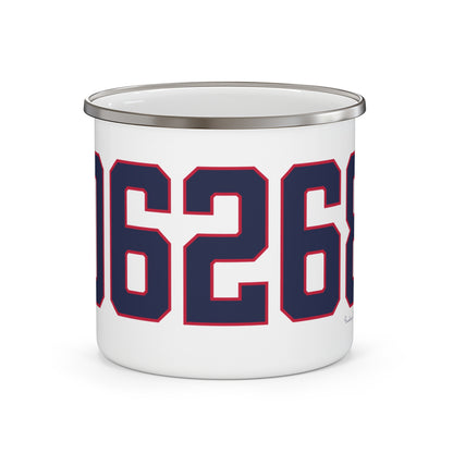 06268 Storrs Connecticut Zip Code Enamel Camping Mug