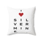 Silvermine Vision Spun Polyester Square Pillow