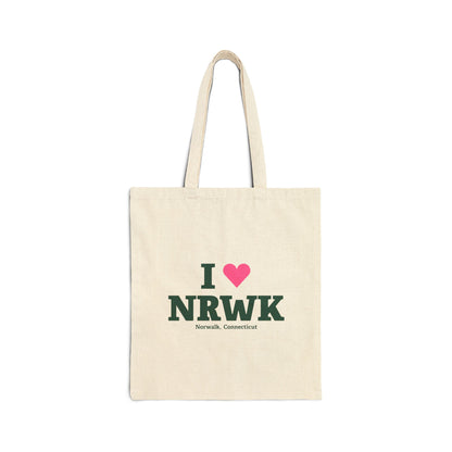 I Heart NRWK Cotton Canvas Tote Bag