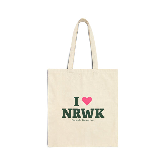 I Heart NRWK Cotton Canvas Tote Bag