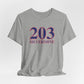 203 Silvermine Red, White & Blue Unisex Jersey Short Sleeve T-Shirt
