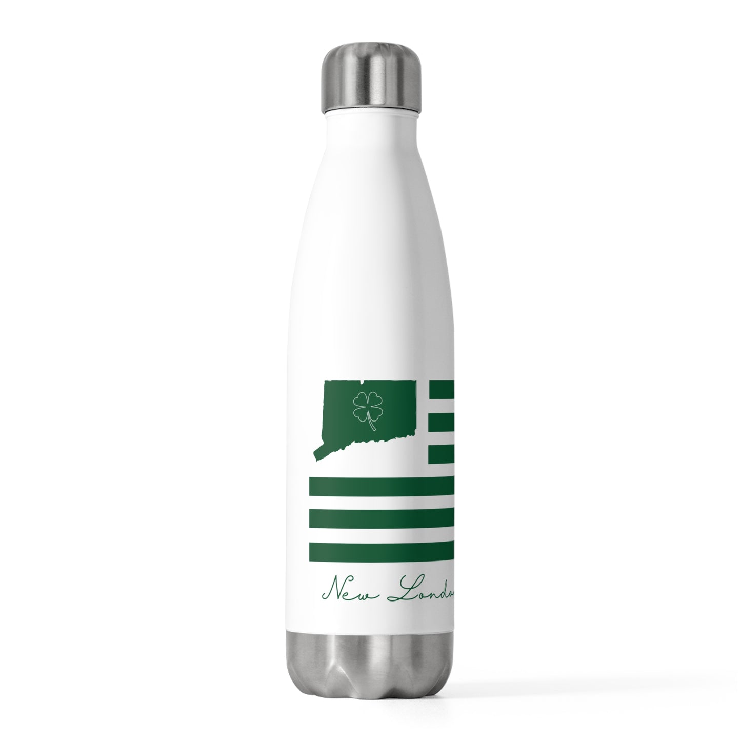 New London Connecticut St. Patrick’s Day Flag 20oz Insulated Bottle