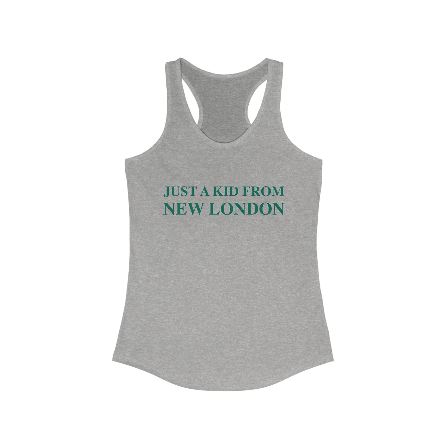 Just a kid from New London Women's Ideal Racerback Tank