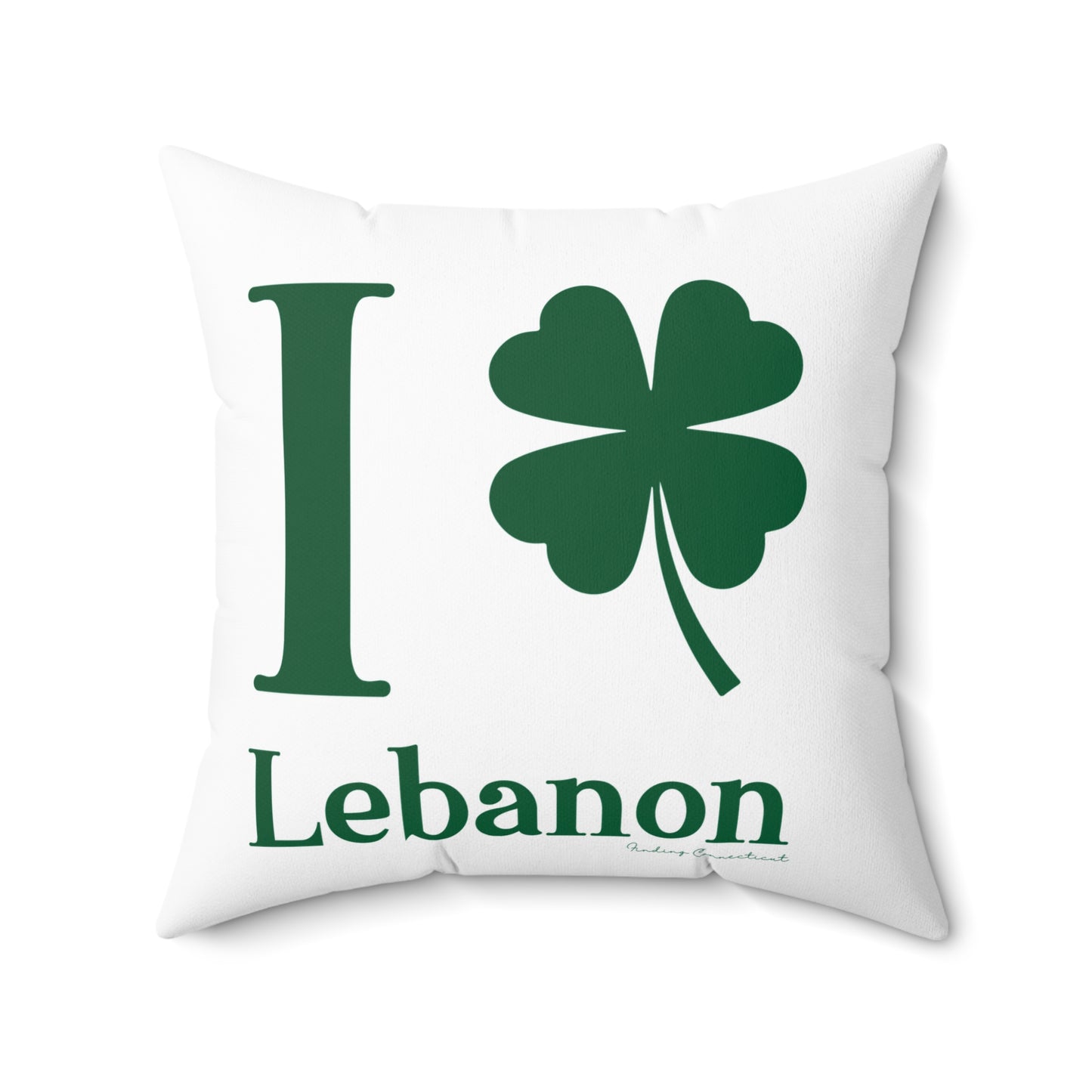 I Clover Lebanon Spun Polyester Square Pillow