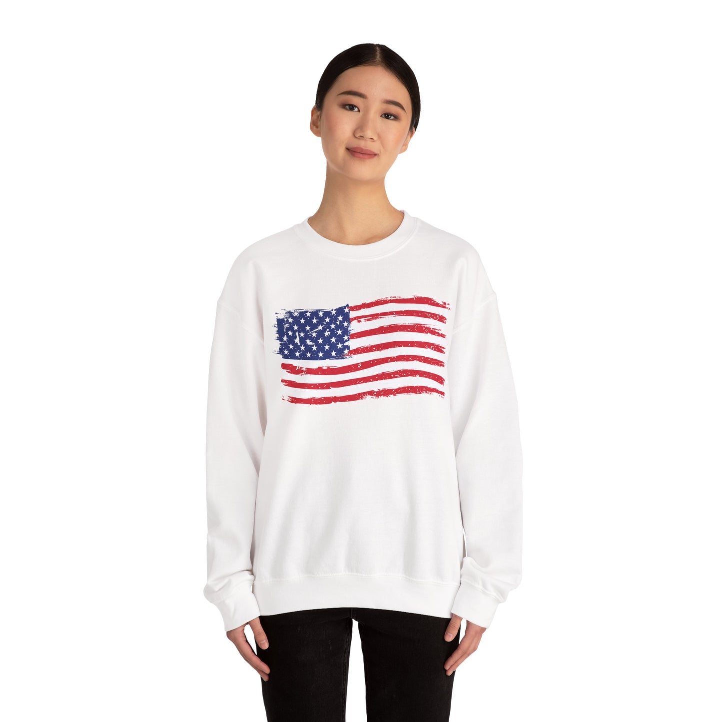 American Flag Unisex Heavy Blend™ Crewneck Sweatshirt