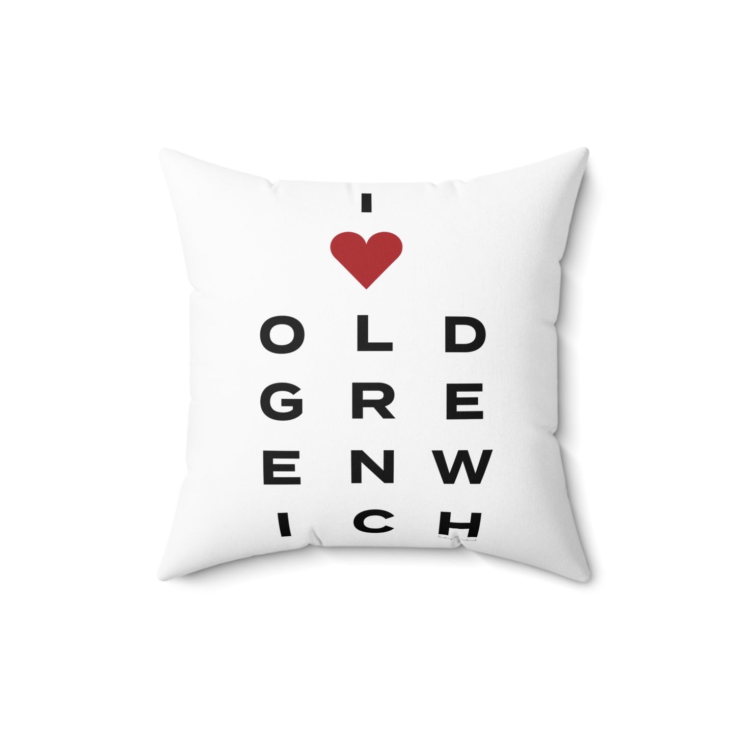 Old Greenwich Vision Spun Polyester Square Pillow