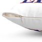 203 Derby Red White & Blue Spun Polyester Square Pillow