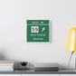 Vintage Merritt Parkway Exit 46 Sign Matte Canvas, Stretched, 1.25"