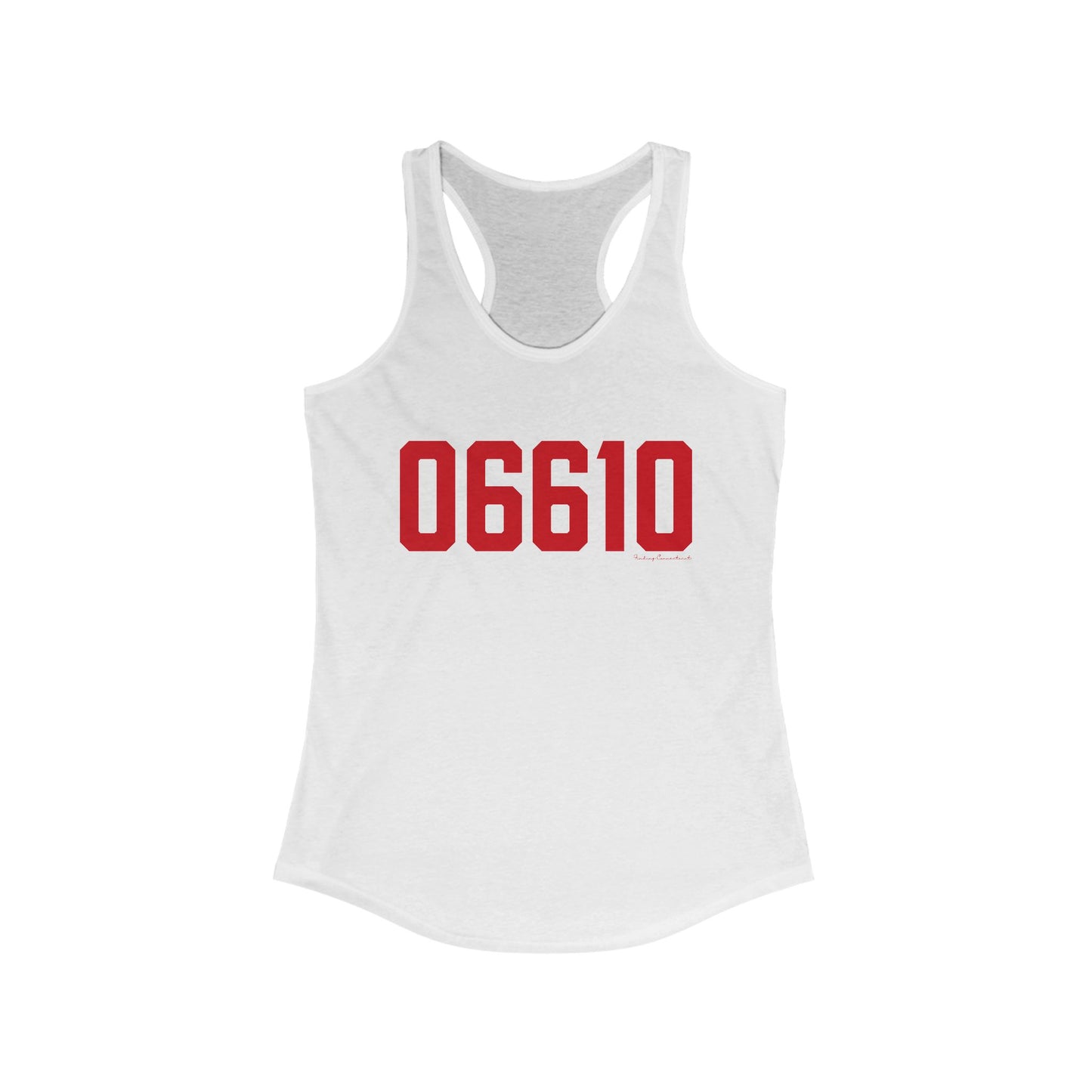 06610  Bridgeport Connecticut Zip Code Women's Ideal Racerback Tank Top