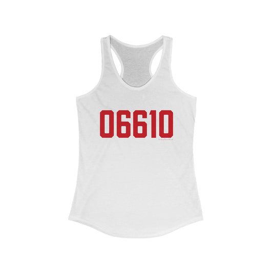 06610  Bridgeport Connecticut Zip Code Women's Ideal Racerback Tank Top