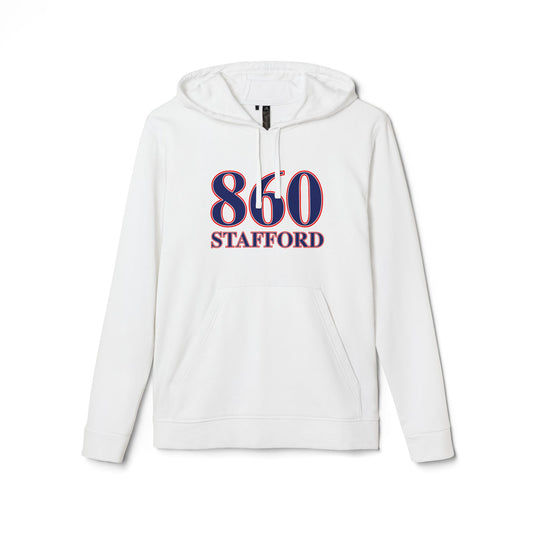 860 Stafford Red White & Blue adidas Unisex Fleece Hoodie