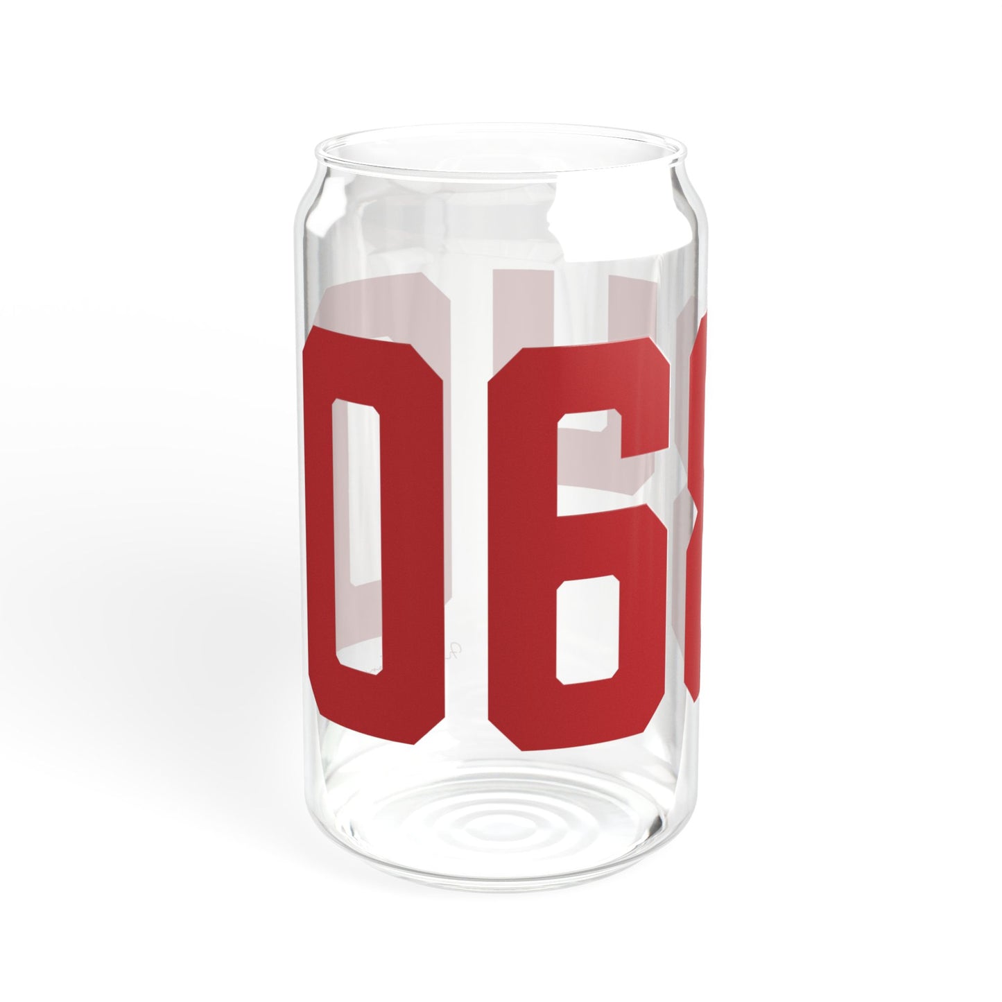 06840 New Canaan Connecticut Zip Code Sipper Glass, 16oz