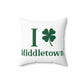 I Clover Middletown Spun Polyester Square Pillow
