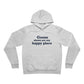 Goose hows are my Happy Place  - Blue Unisex Sponge Fleece Pullover Hoodie
